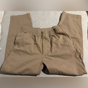 Uniqlo Men's Drawstring Pants - Size Large - Khaki - Like New